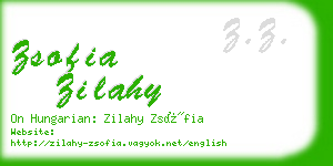 zsofia zilahy business card